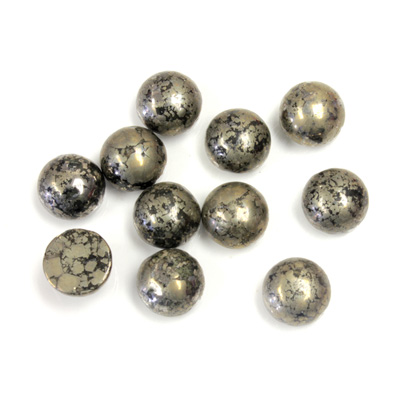 Gemstone Cabochon - Round 07MM PYRITE