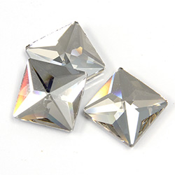 Asfour Crystal Flat Back Stone - Square 14MM LIGHT SILK Second Quality