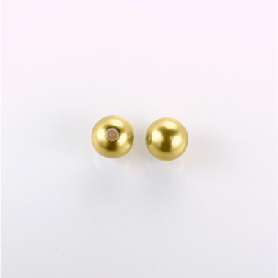 Czech Glass Pearl 1-Hole Ball - 06MM GOLD 70486