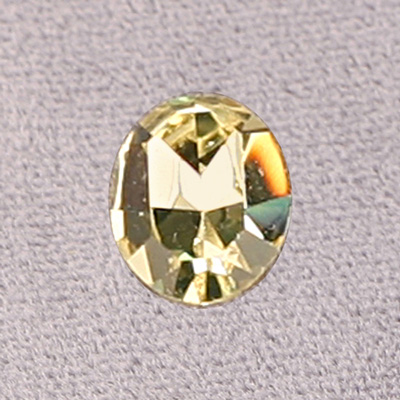 Swarovski Crystal Point Back Fancy Stone - Oval 12x10MM JONQUIL