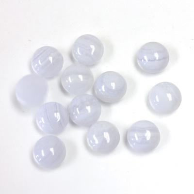 Gemstone Cabochon - Round 07MM BLUE LACE AGATE