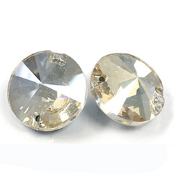 Asfour Crystal Flat Back Sew-On Stone - Rivoli 18MM GOLDEN SHADOW