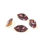 Preciosa Crystal Point Back Fancy Stone - Navette 08x4MM LT AMETHYST