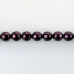 Czech Glass Pearl Bead - Round Faceted Golf 6MM AMETHYST 70979