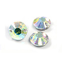 Asfour Crystal Flat Back Sew-On Stone - Round Chaton Cut 10MM CRYSTAL AB