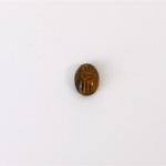 Gemstone Flat Back Carved Scarab 08x6MM TIGEREYE