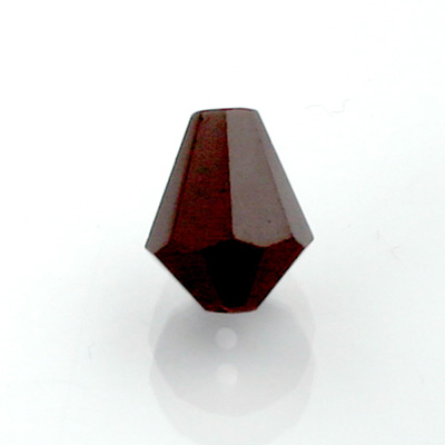 Chinese Cut Crystal Bead - Cone 08x7MM JET