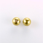 Czech Glass Pearl 1-Hole Ball - 10MM GOLD 70486