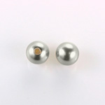 Czech Glass Pearl 1-Hole Ball - 12MM LT GREY 70483