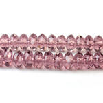 Chinese Cut Crystal Bead - Rondelle 04x6MM LIGHT AMETHYST