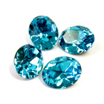 Swarovski Crystal Foiled Point Back Tin Table Cut (TTC) Fancy Stone - Oval 10x8MM BLUE ZIRCON