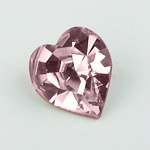 Swarovski Crystal Point Back Fancy Stone - Heart 5.5X5 LIGHT ROSE