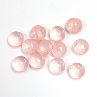 Gemstone Cabochon - Round 07MM ROSE QUARTZ