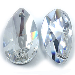 Asfour Crystal Flat Back Sew-On Stone - Pear 38MM CRYSTAL