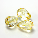 Preciosa Crystal Bead - Pear 10.5x7MM LT BROWN