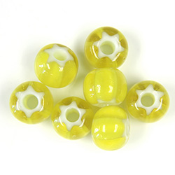 Preciosa Czech Glass Seed Bead - Cornelian Star 32/0 YELLOW 83701