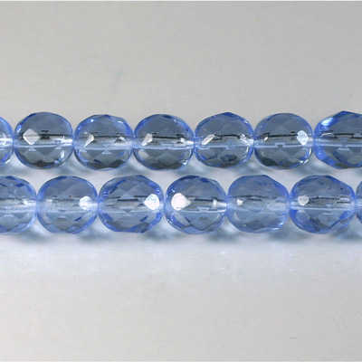 Czech Glass Fire Polish Bead - Round 08MM LT SAPPHIRE