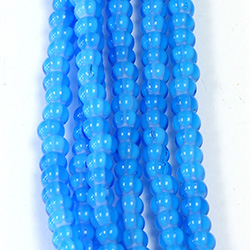 Preciosa Czech Glass Seed Bead - Strung Cornelian Star 06/0 AQUA 63715