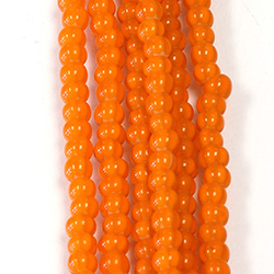 Preciosa Czech Glass Seed Bead - Strung Cornelian Star 06/0 ORANGE 93703