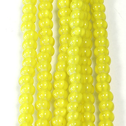 Preciosa Czech Glass Seed Bead - Strung Cornelian Star 06/0 YELLOW 83701