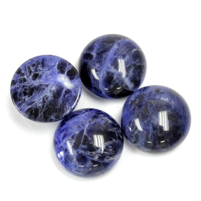 Gemstone Cabochon - Round 15MM SODALITE