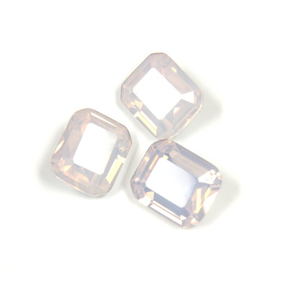 Cut Crystal Point Back Fancy Stone Foiled - Cushion Octagon 12x10MM OPAL ROSE