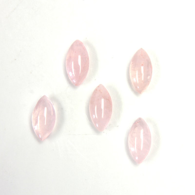 Gemstone Cabochon - Navette 10x5MM ROSE QUARTZ