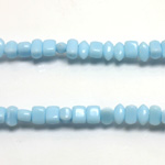 Plastic Bead - Opaque Color Irregular Chip LT BLUE