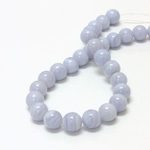 Gemstone Bead - Smooth Round 10MM BLUE LACE AGATE