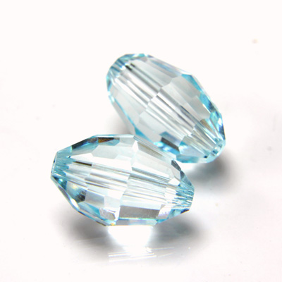 Preciosa Crystal Bead - Olive 10.5x7MM LT BLUE