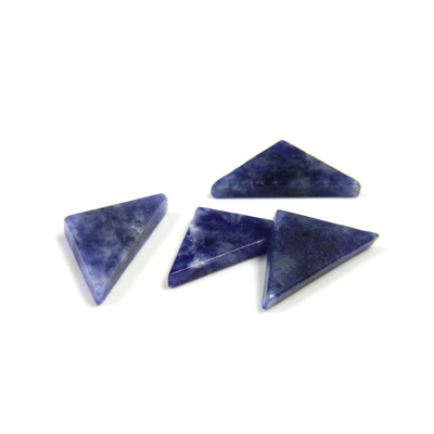 Gemstone Flat Back Flat Top Straight Side Stone - Triangle 14x7MM SODALITE