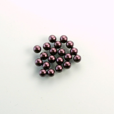 Czech Glass Pearl No-Hole Ball - 2.5MM AMETHYST 70979