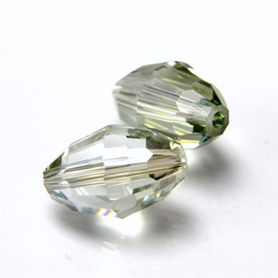 Preciosa Crystal Bead - Olive 10.5x7MM VIRIDIAN