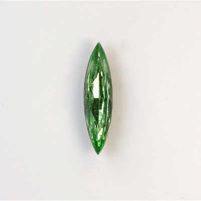 Glass Point Back Foiled Tin Table Cut (TTC) Stone - Navette 24x6MM PERIDOT