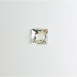 Glass Flat Back Foiled Rauten Rose - Square  08x8MM CRYSTAL