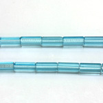 Czech Glass Fire Polished Bead - Atlas 10x4MM AQUA