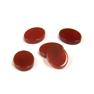 Gemstone Flat Back Flat Top Straight Side Stone - Oval 10x8MM CORNELIAN