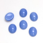 Glass Medium Dome Cabochon - Oval 10x8MM MOONSTONE BLUE