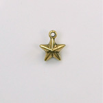 Metalized Plastic Pendant- Star 11x9 ANT GOLD