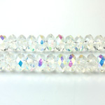 Chinese Cut Crystal Bead - Rondelle 04x6MM CRYSTAL AB