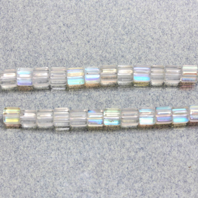 Czech Glass Fire Polished Bead - Atlas 04x4MM CRYSTAL AB