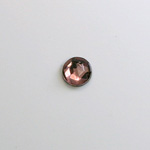 Glass Flat Back Foiled Rauten Rose - Round 07MM LT AMETHYST