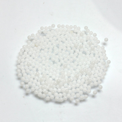 Glass No-Hole Ball - 01.5MM CHALKWHITE