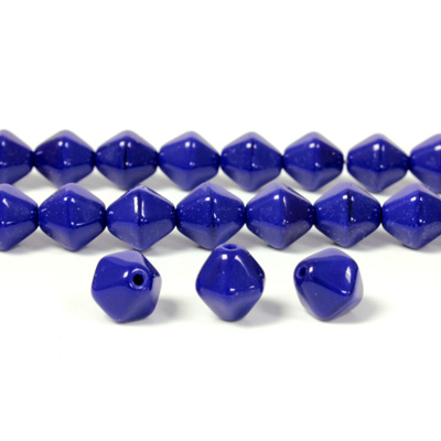 Czech Pressed Glass Bead - Smooth Bicone 08MM LAPIS