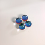 German Glass Flat Back 3/4 Ball - 03MM HELIO BLUE Coated