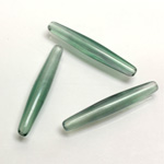 Plastic  Bead - Mixed Color Smooth Tapered Tube 30x5MM LIGHT GREEN SILK