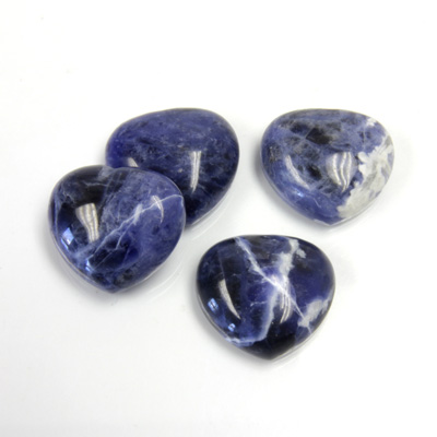 Gemstone Cabochon - Heart 16MM SODALITE