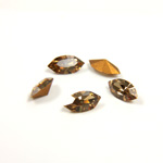 Preciosa Crystal Point Back Fancy Stone - Navette 06x3MM LT COLORADO TOPAZ