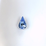 Glass Point Back Foiled Tin Table Cut (TTC) Stone - Pear 06x3.6MM LT SAPPHIRE