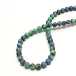 Synthetic Matrix Bead - Round 06MM SX11 GREEN-BLUE-BROWN